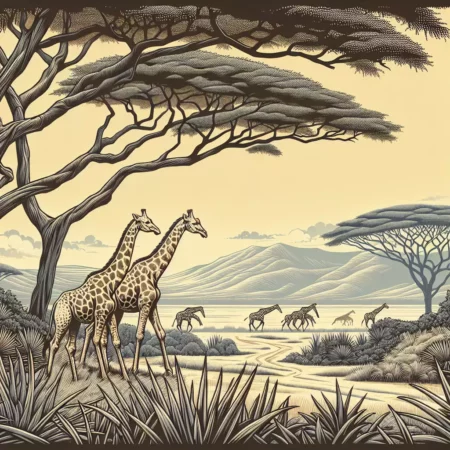 Melindungi Jerapah di Savana Afrika