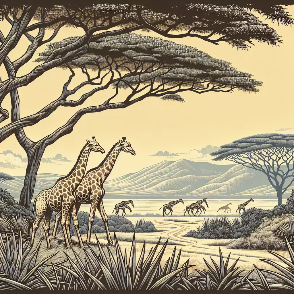 Melindungi Jerapah di Savana Afrika